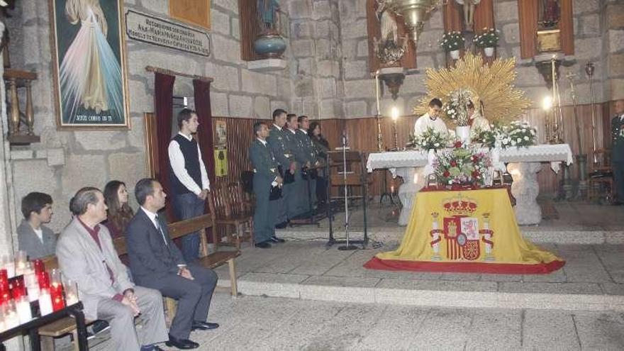 Los actos religiosos se celebraron an la iglesia de Coiro. // S.A.