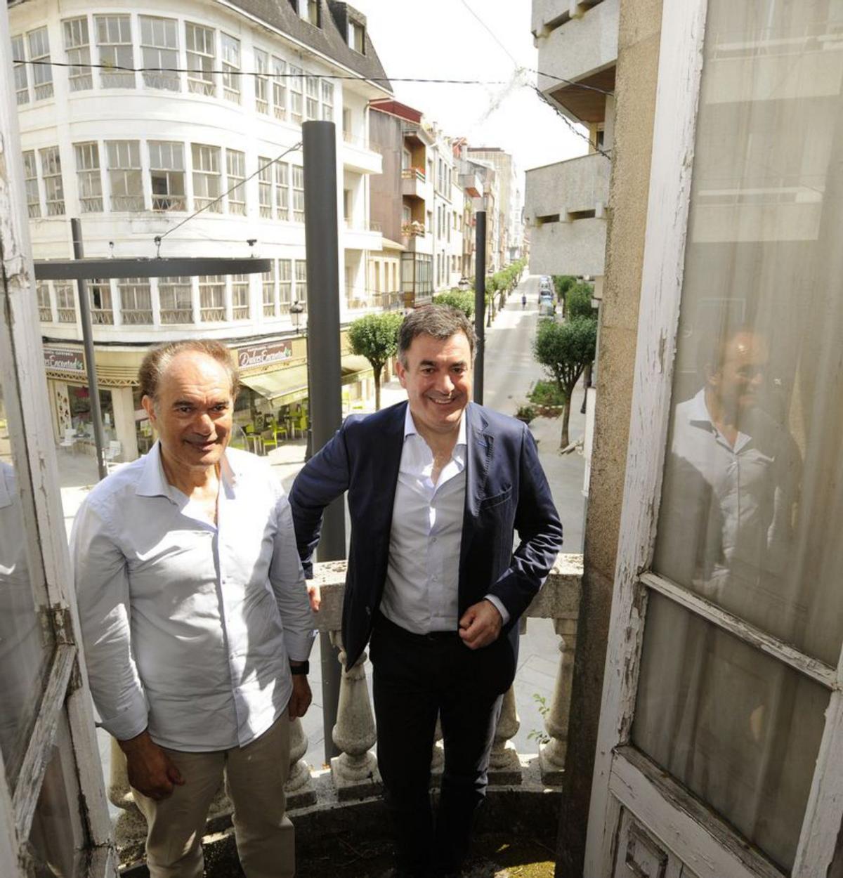Crespo y Rodríguez, en una visita. | // BERNABÉ/J. LALÍN