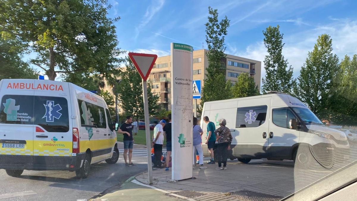 Accidente en la avenida Jaime Montero de Espinosa.