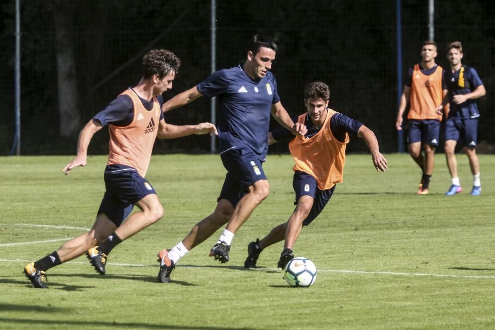 Primer entrenamiento del Real Oviedo