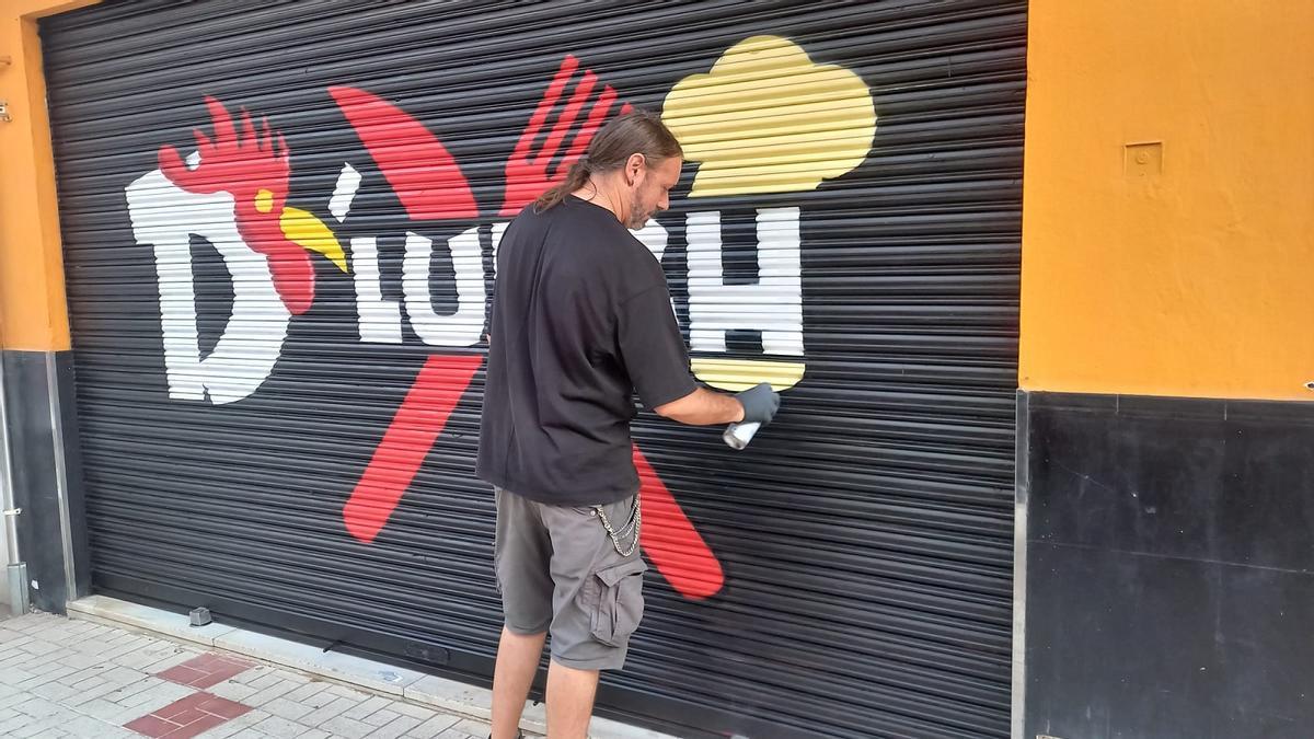 Javier Dólera, en pleno trabajo.