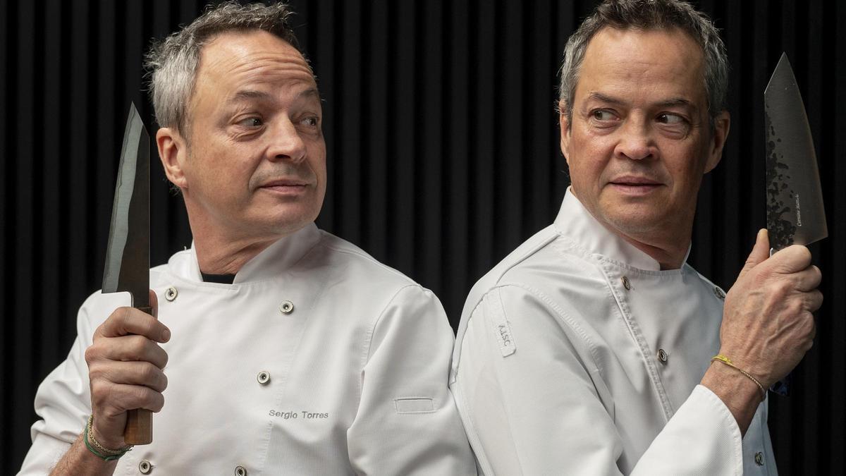 Sergio y Javier Torres, en el restaurante Cocina Hermanos Torres, Barcelona.