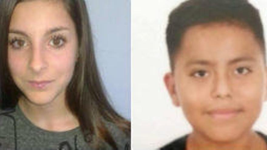 Los dos adolescentes, Melisa R. N, aún desparecida, y Brando V. C. que ya ha sido encontrado