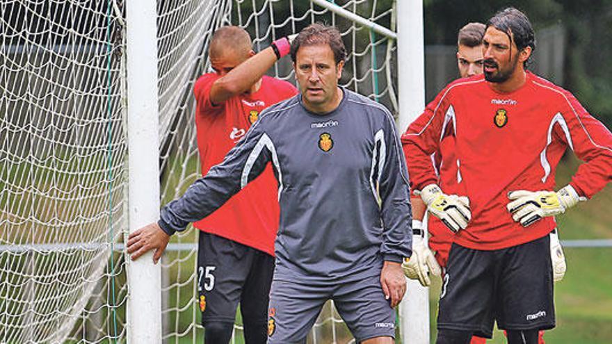 Miño y Aouate, durante la pretemporada.