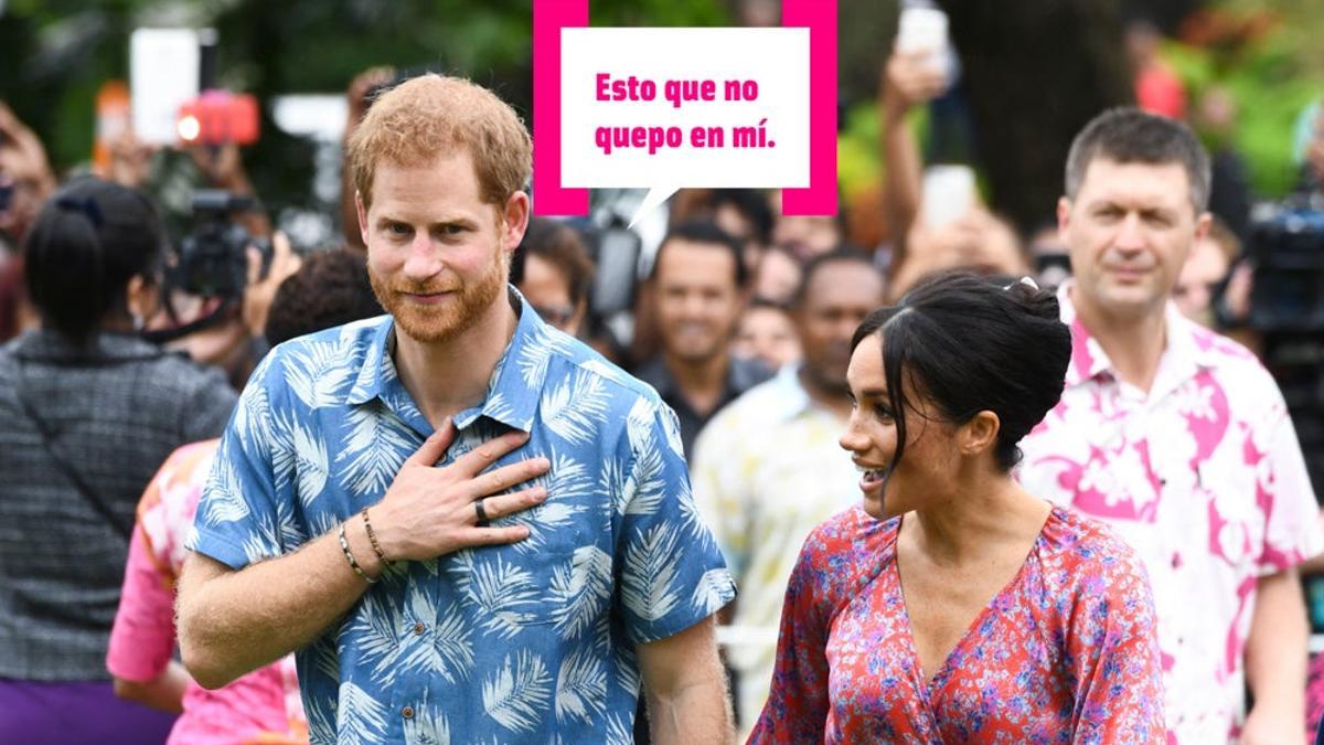 El príncipe Harry no cabe en sí de gozo con Meghan Markle