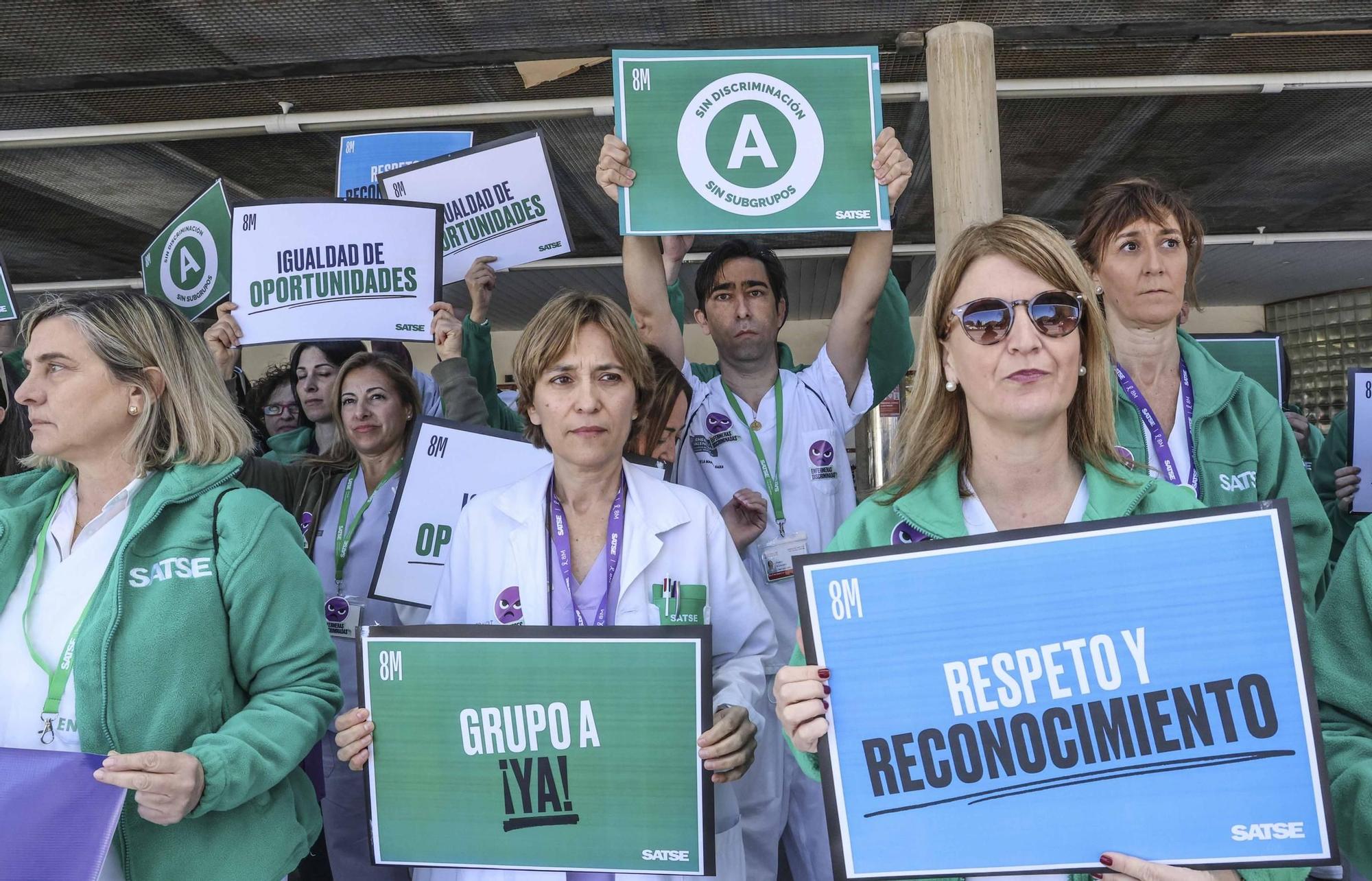 Las enfermeras se movilizan en Alicante
