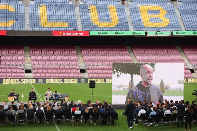 Las mejores imágenes del acto de despedida de Sergio Busquets