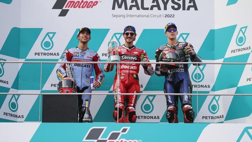 Bagnaia se impone en Sepang y roza el título de MotoGP