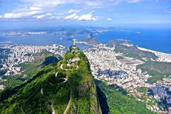 Río De Janeiro visto desde el aire