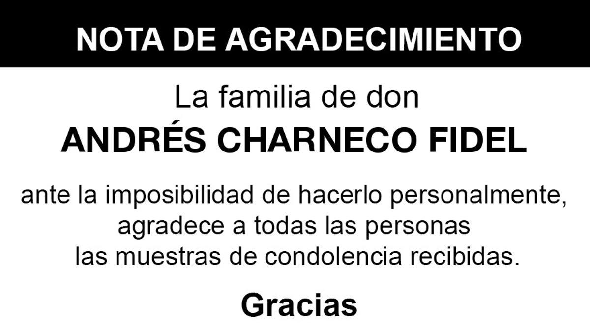 Nota Andrés Charneco Fidel
