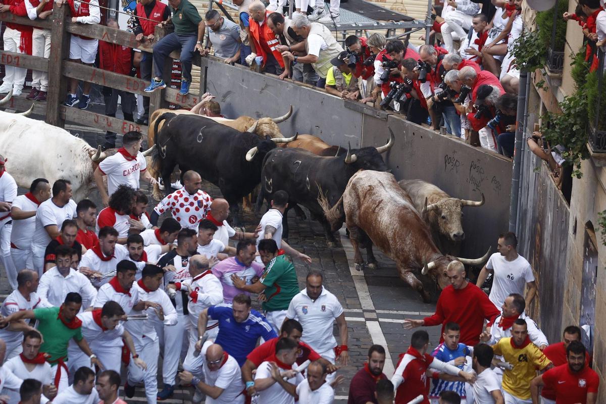 Primer encierro dels Sanfermins.