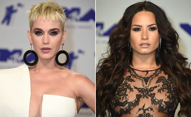 Montaje de Katy Perry y Demi Lovato en los MTV Music Awards
