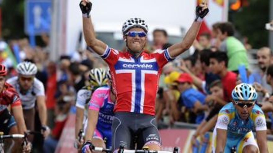 Hushovd (Cervèlo) se impone en la sexta etapa y Gilbert (Omega) sigue líder de la Vuelta