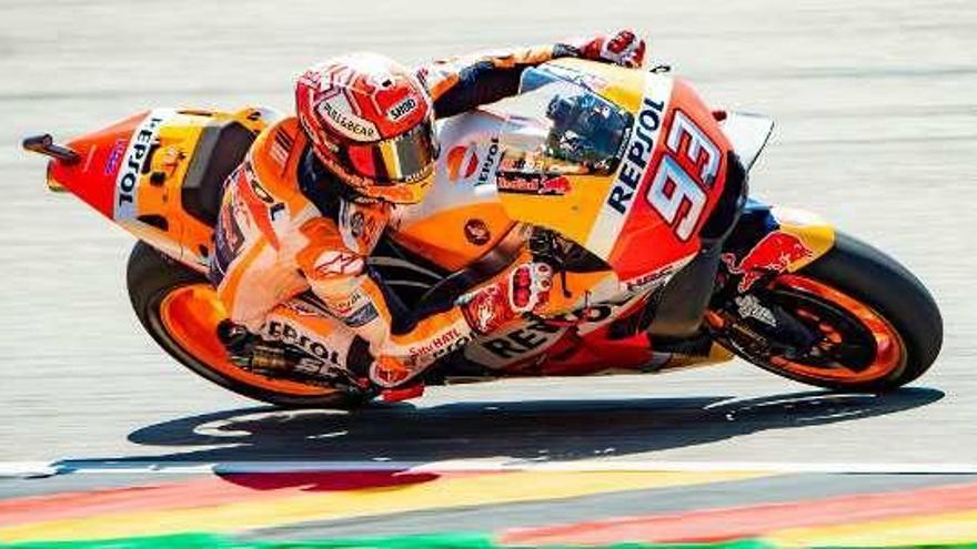 Marc Márquez en el circuito alemán.