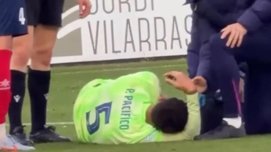 Lesión en el Barça Atlètic: Patricio Pacífico
