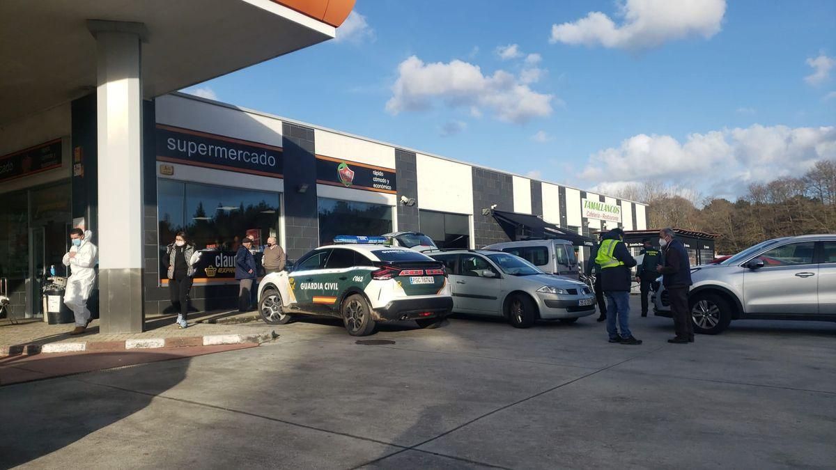 La gasolinera en la que ocurrió el tiroteo.