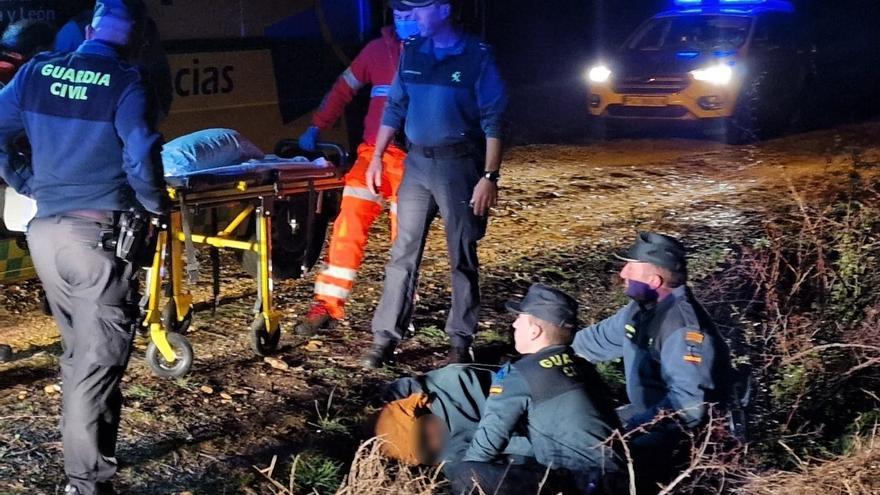 Rescatado con vida un vecino de 90 años desaparecido en Bercianos de Valverde