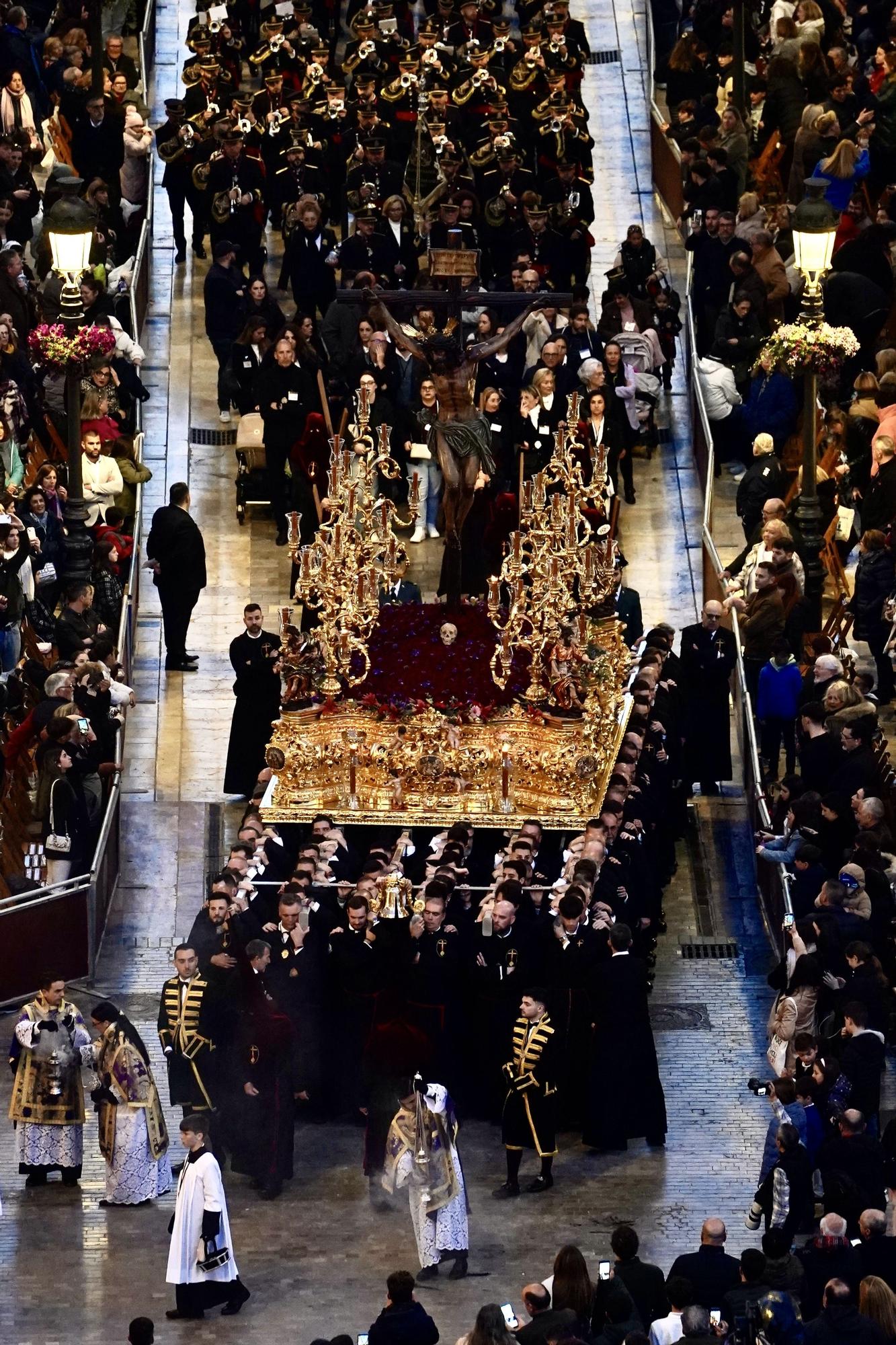 Salida procesional de la Cofradía de Las Penas, el Martes Santo de 2024.
