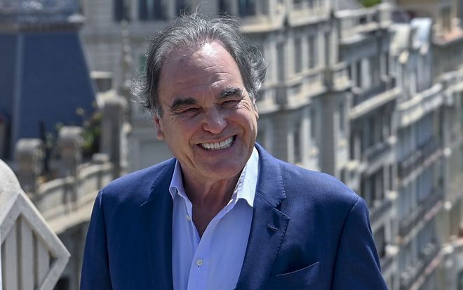 Oliver Stone, fotografiado este lunes en Barcelona.