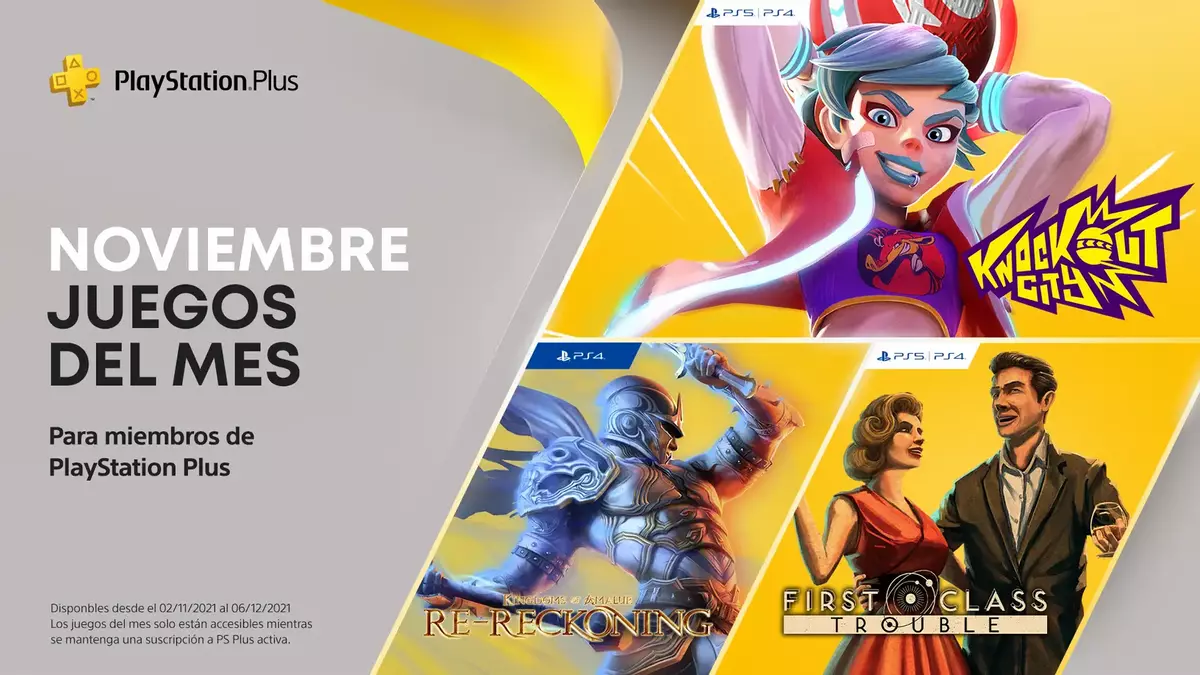 Los juegos de PS Plus de noviembre.