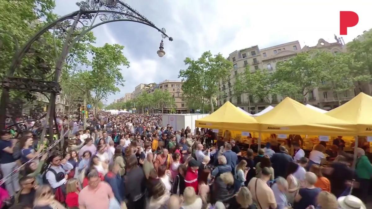 Sant Jordi en Barcelona: un recorrido en 360º