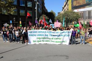 Los interinos que no han podido estabilizarse volverán a manifestarse este sábado en Barcelona