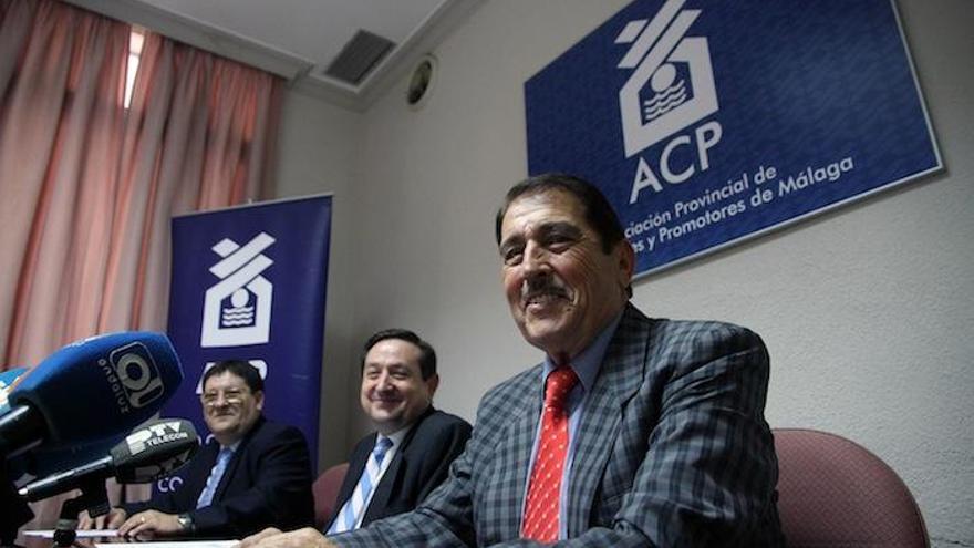 El presidente saliente de la ACP, José Prado, ayer antes de ofrecer el balance de construcción.