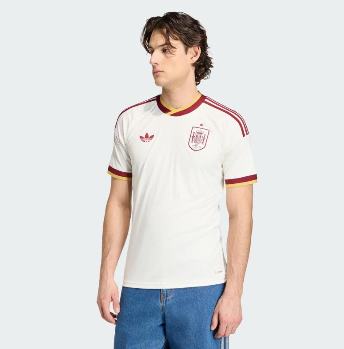 Camiseta de España blanca de Adidas
