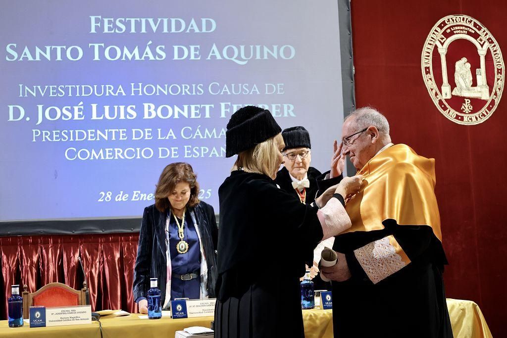 Acto de celebración de Santo Tomás de Aquino en la UCAM