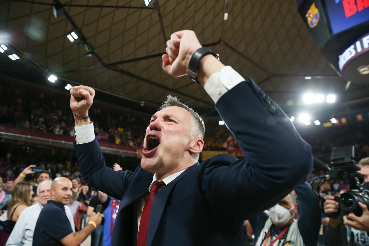 ¡Locura en el Palau! Así celebró el Barça el pase a la Final Four