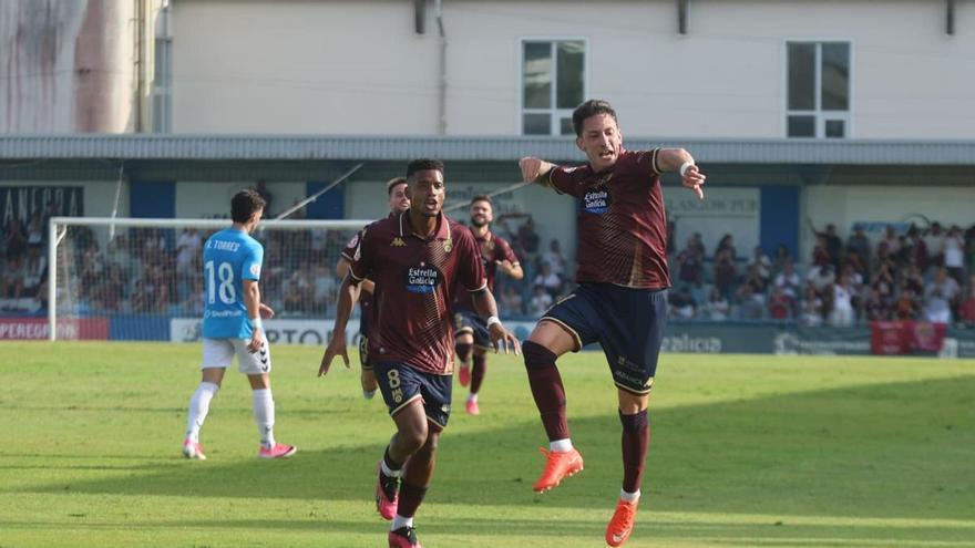 El Pontevedra se pone las botas (4-1) contra el Arenas lejos de Pasarón
