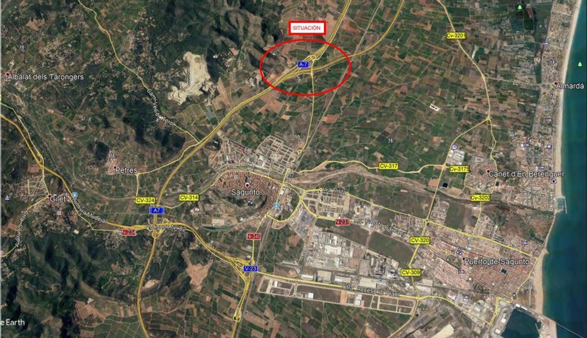 Lugar donde está prevista la nueva conexión.