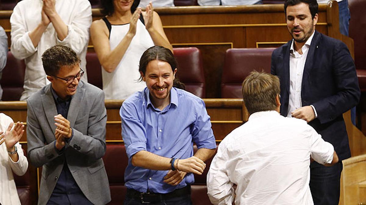 Debat d’investidura de Rajoy. Iglesias, a Rajoy: El seu partit el van fundar ministres d’una dictadura.