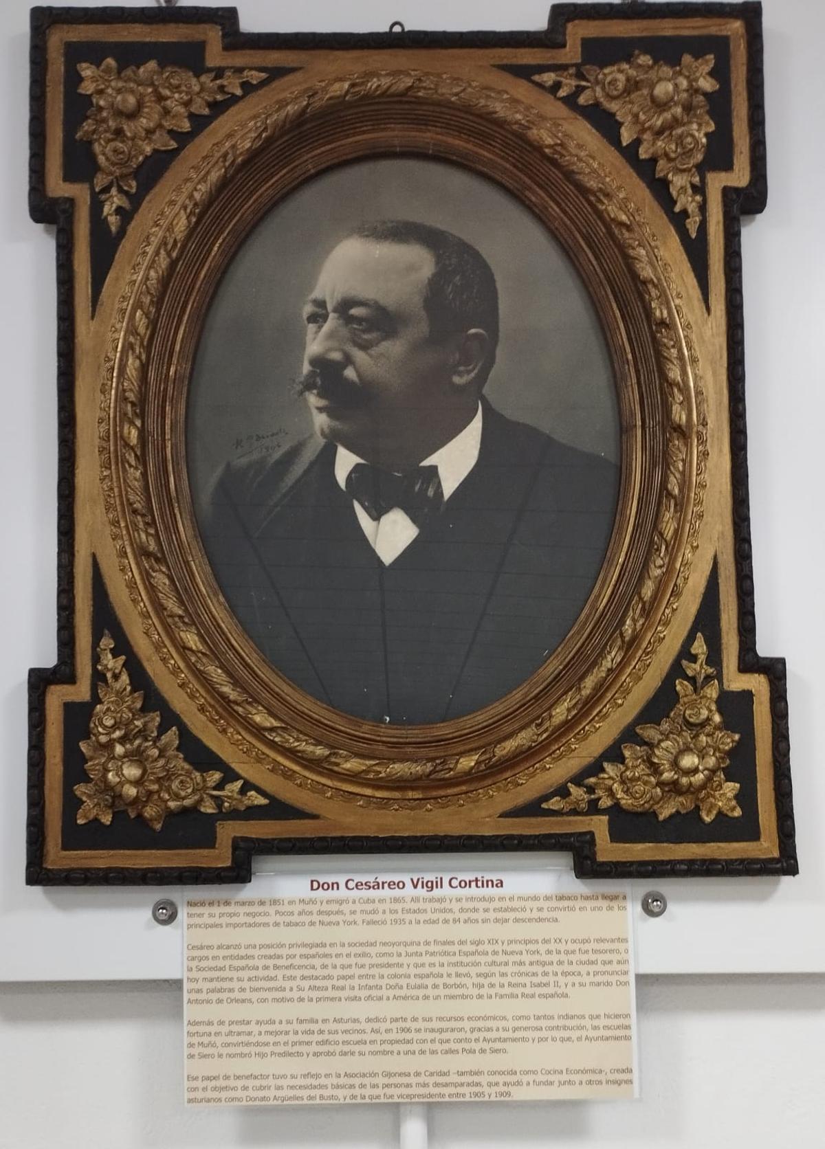 Uno de los retratos restaurados