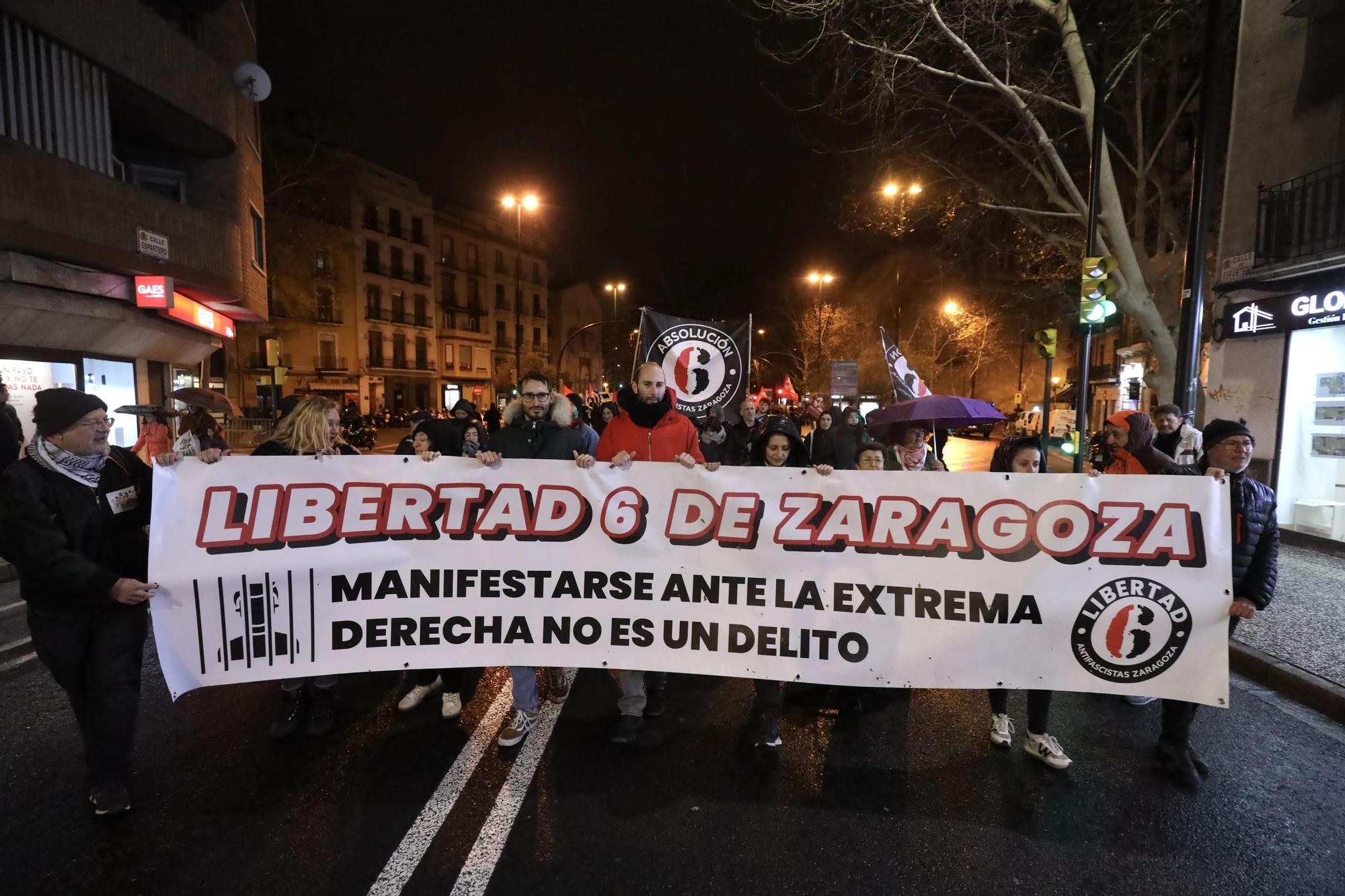 En imágenes | Manifestación por la absolución de los 6 de Zaragoza