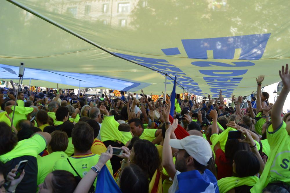 Berguedans a la concentració de la Diada