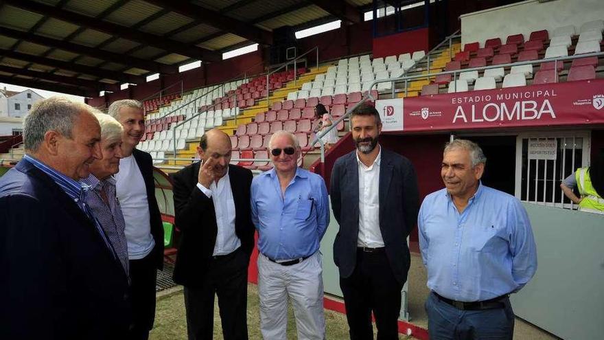 Clubes, autoridades y Federación Gallega coincidieron a la hora de poner en valor un partido de este nivel futbolístico. // I. Abella