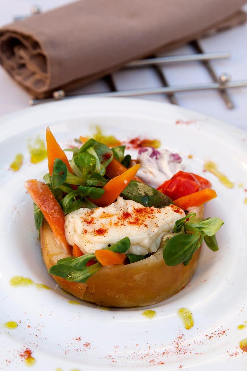 Ensalada con torta