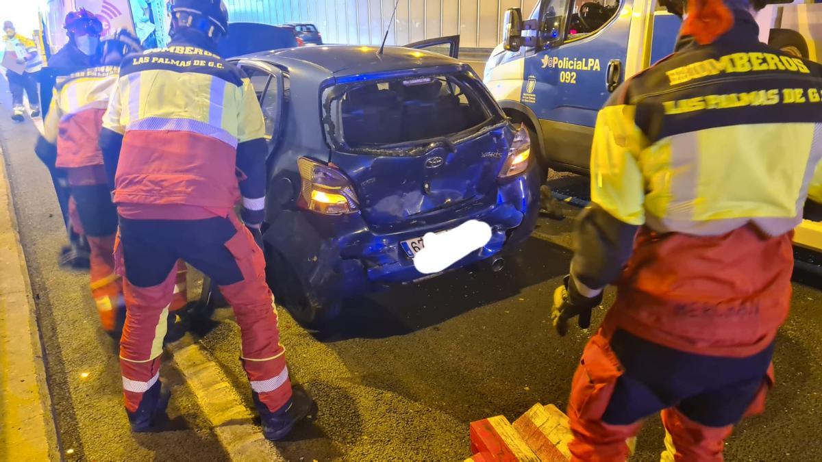 Un herido en un accidente en el túnel de La Ballena