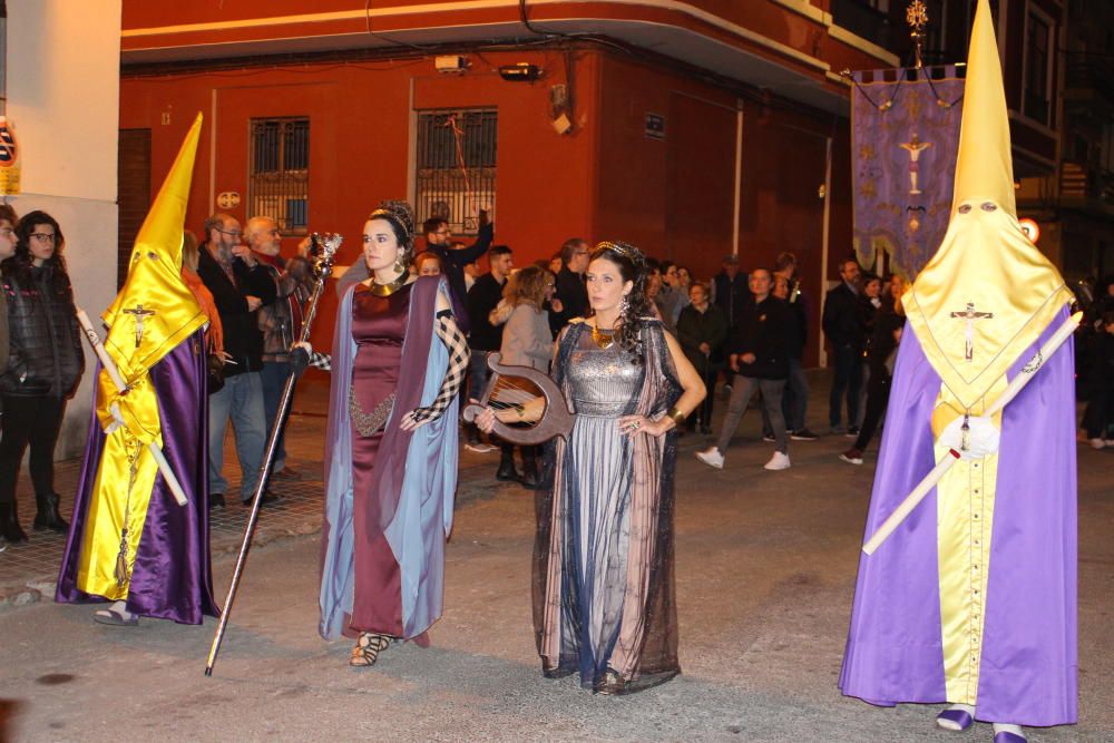 Personajes en la procesión del Cristo de los Afligidos