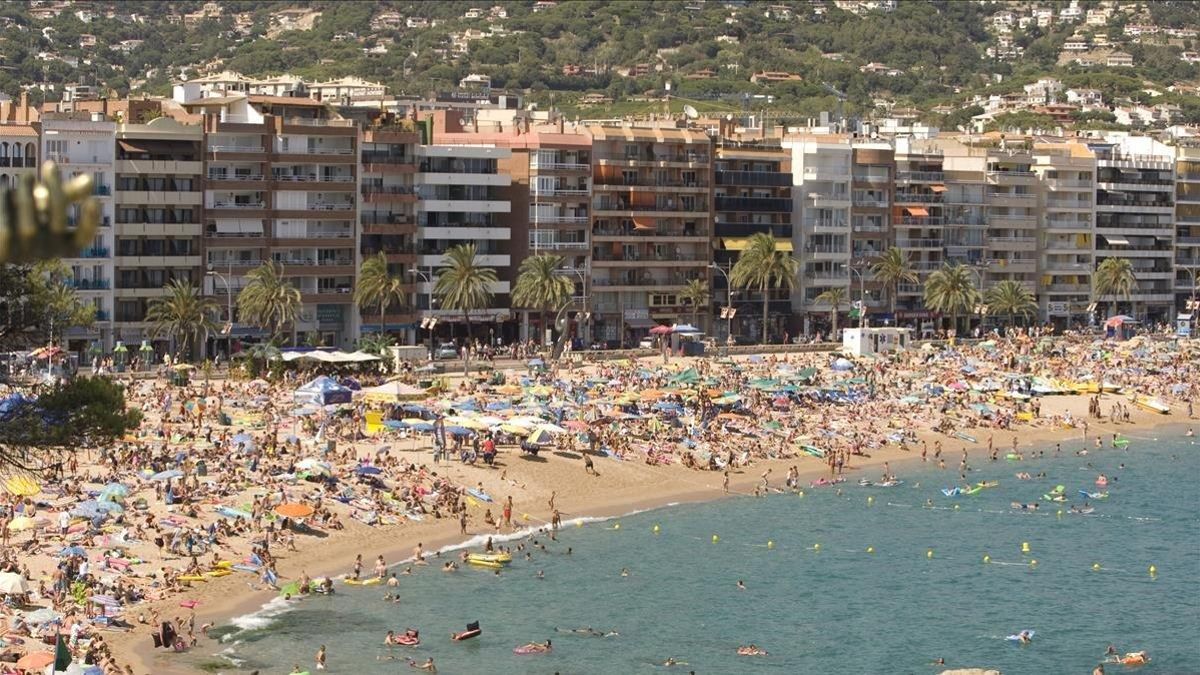 Primera línea de playa de Lloret del Mar.