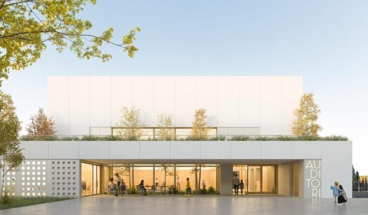 Recreación del nuevo auditorio.