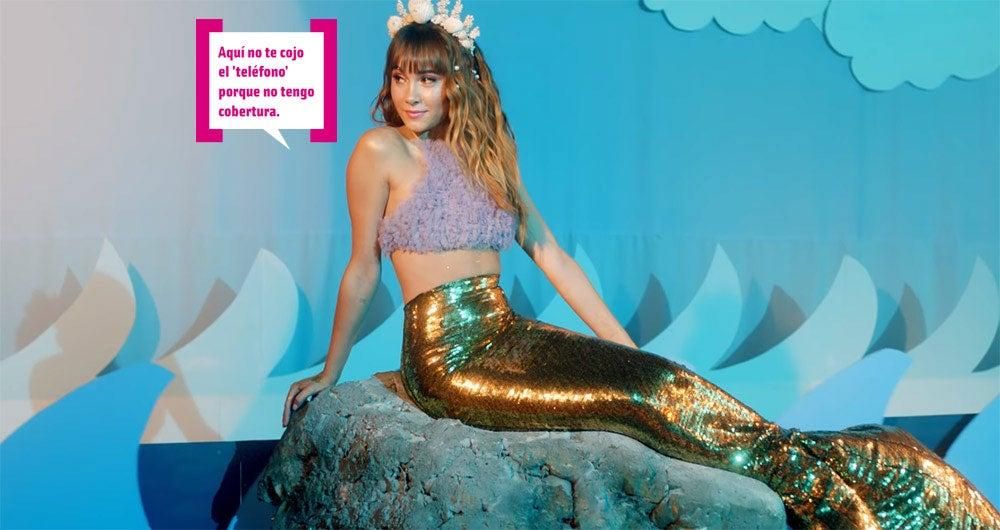Aitana se convierte en La Sirenita