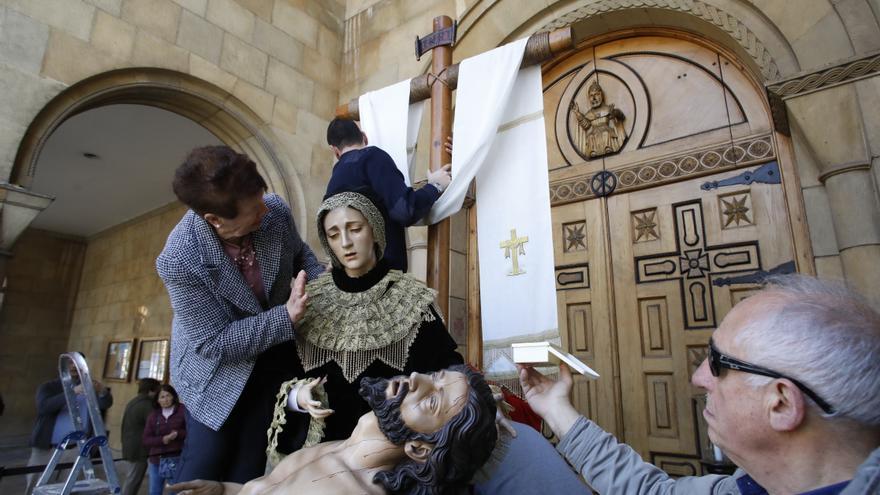 Gijón celebra hoy el Viernes Santo con la Guardia Civil: este es el recorrido y horario de la procesión del Entierro de Cristo