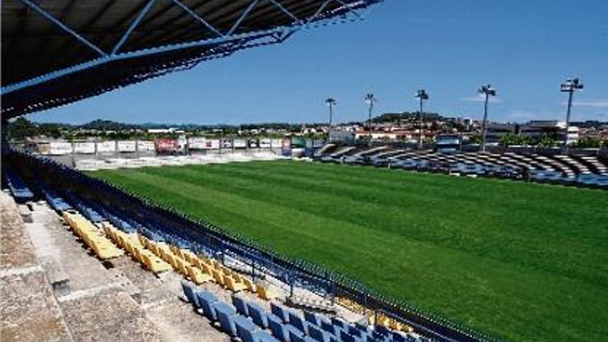 Una perspectiva del Nou Estadi Palamós-Costa Brava, escenari dels partits del Llagostera a Segona A.