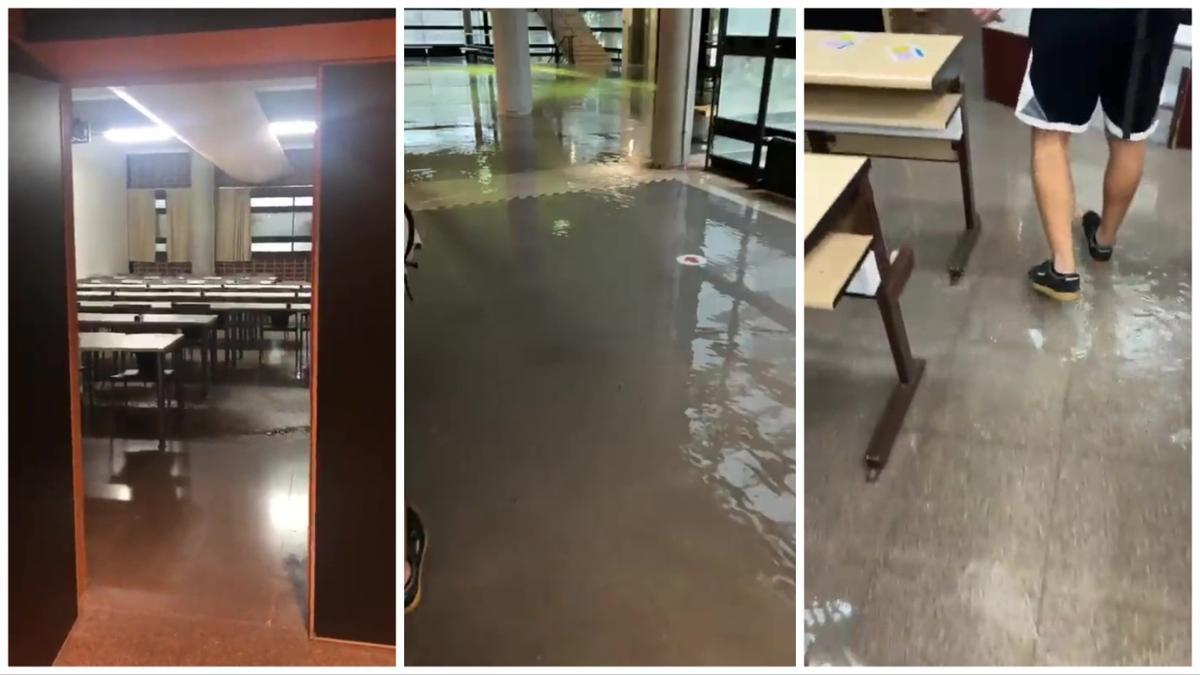Inundada la facultad de Farmacia de la Universitat de València