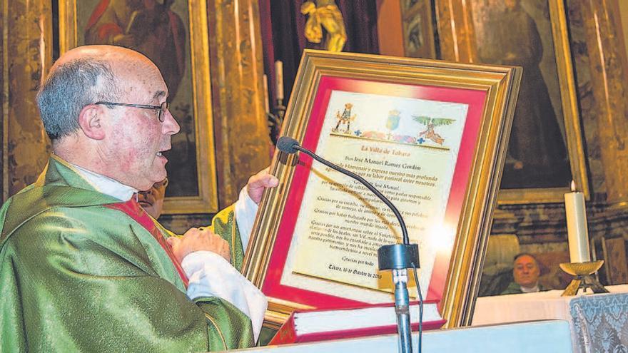 José Manuel Ramos Gordón, l&#039;octubre passat, en rebre un premi a la localitat de Tábara