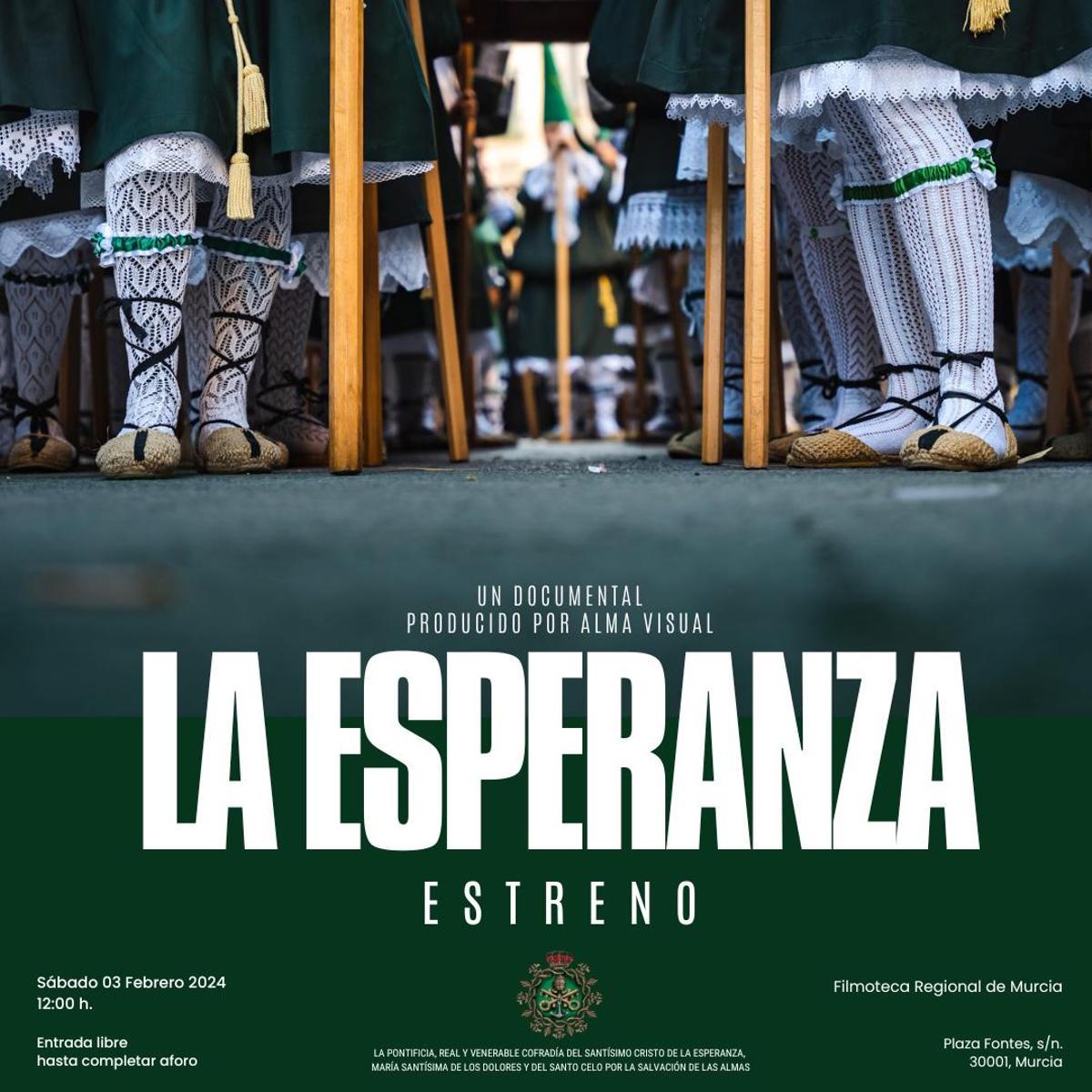 Cartel anunciador del documental de La Esperanza