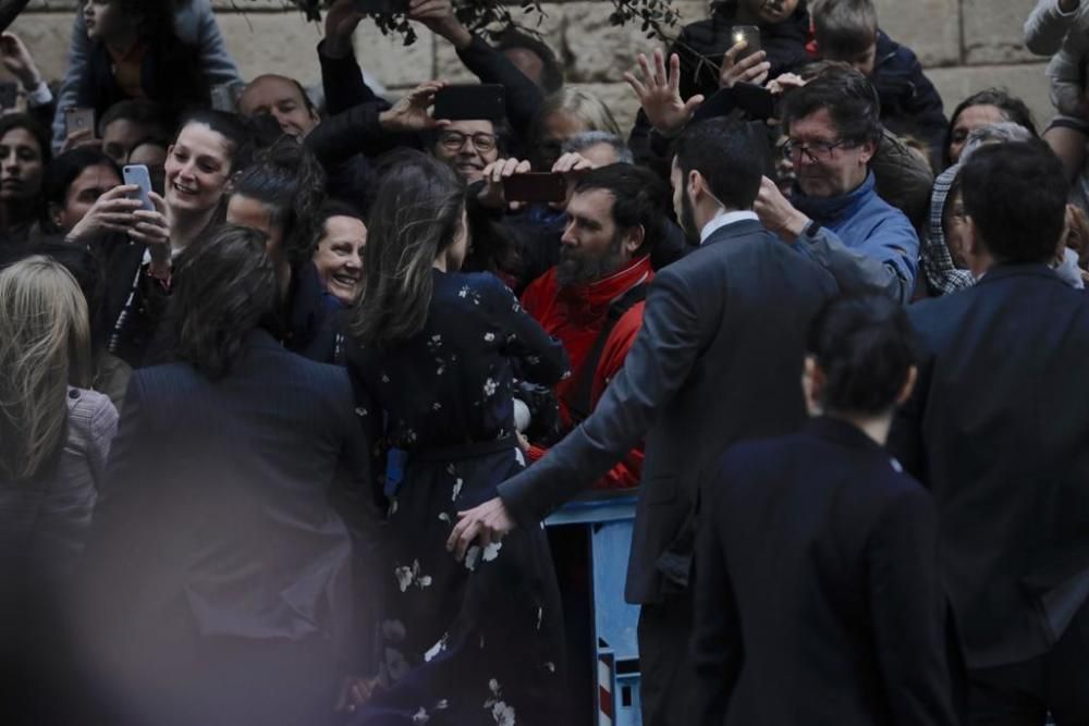 Los Reyes asisten a la misa de Pascua en la Catedral de Mallorca