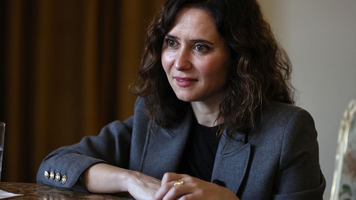 La presidenta de la Comunidad de Madrid, Isabel Díaz Ayuso.